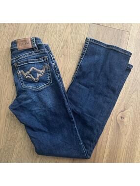 Shyanne Women's Dark Blue Bootcut Jeans 27